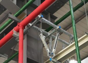 永济该抗震支架的整体式支吊架结构协调性好
